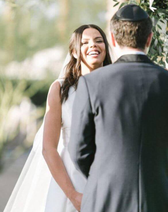 Christiana Barkley on her wedding day.